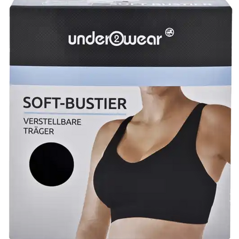 Жіночий топ-бюстьє Under2wear (Чорний) &mdash; Німеччина РО0007 фото