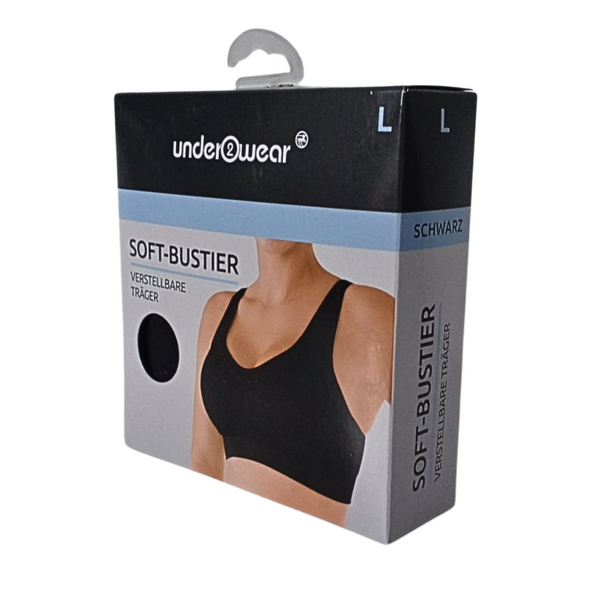 Жіночий топ-бюстьє Under2wear (Чорний) &mdash; Німеччина РО0007 фото