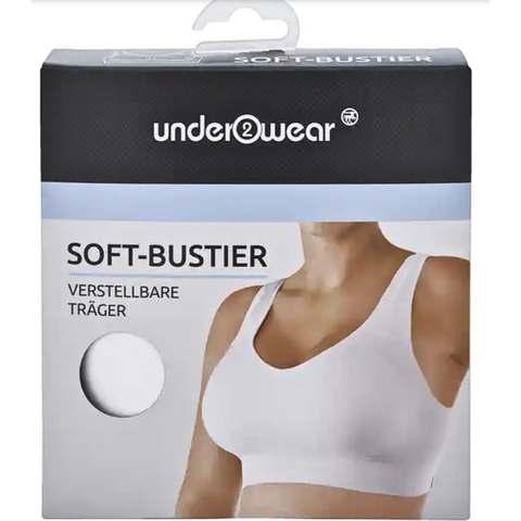 Жіночий топ-бюстьє Under2wear (Білий) &mdash; Німеччина РО0008 фото