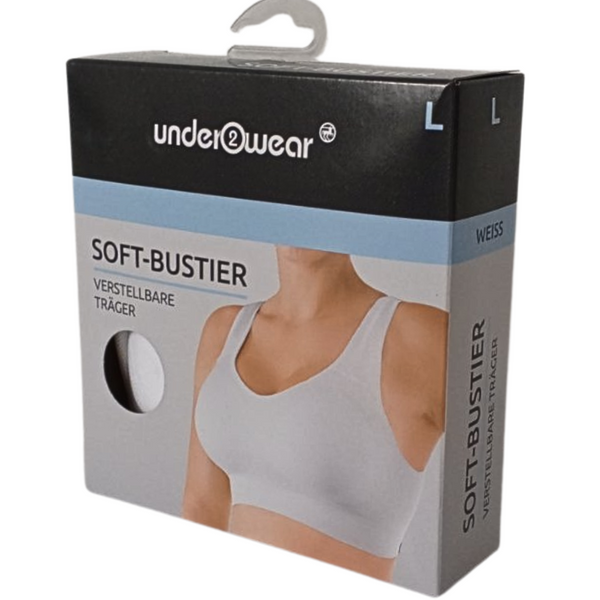 Жіночий топ-бюстьє Under2wear (Білий) &mdash; Німеччина РО0008 фото